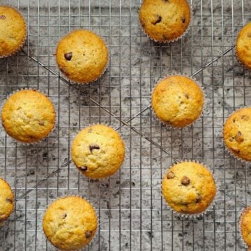 Banana muffins with sour cream feature photo