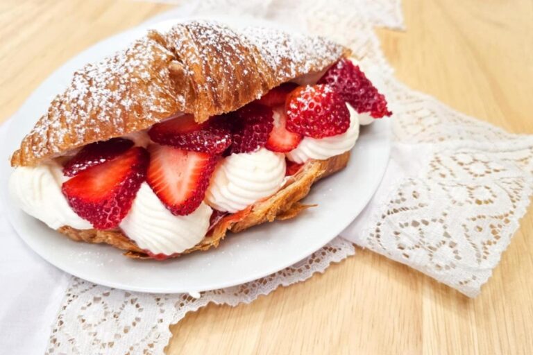 Strawberries and Cream Croissants