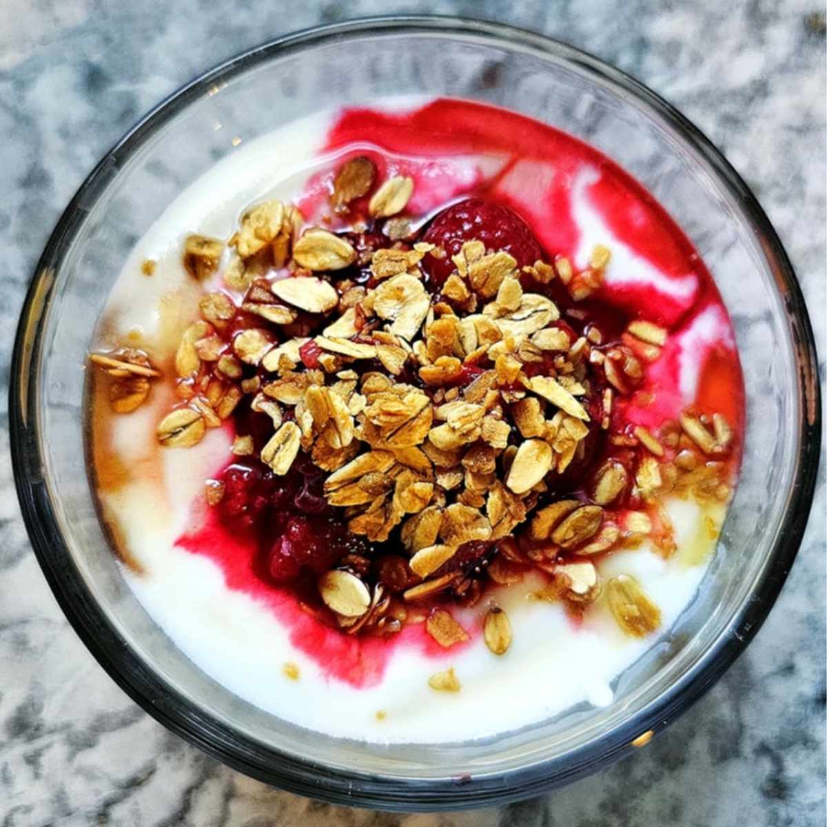 Easy Yogurt in The Oven finished and ready to be served!