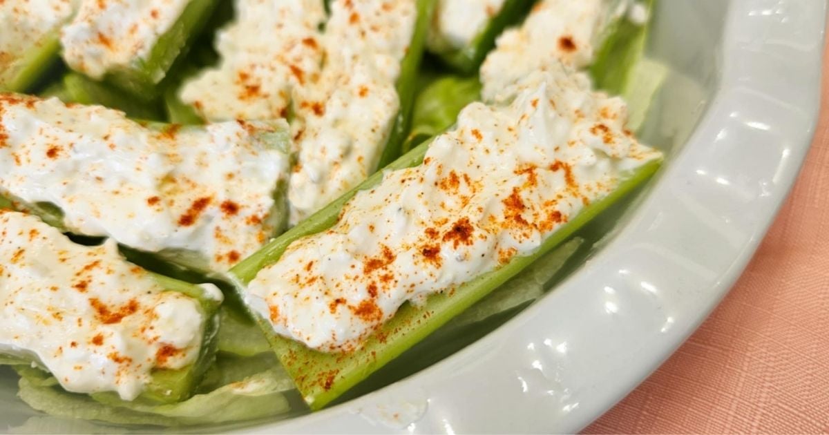 1950s stuffed celery sticks